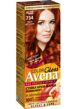 Крем-краска Acme Avena Gloss Color №734 Тициан, 133 мл